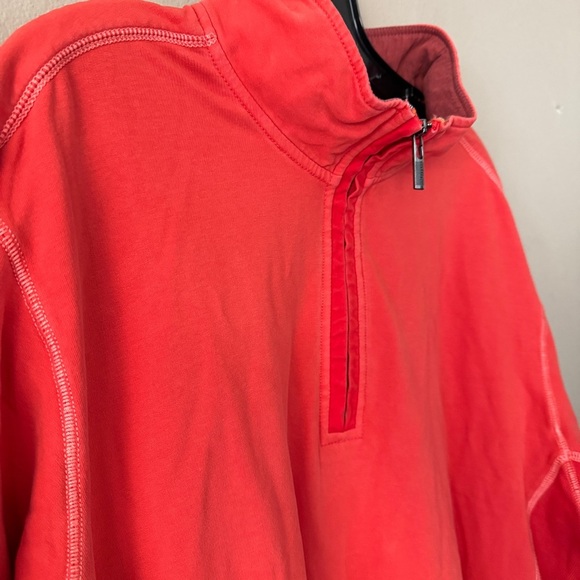 Tommy Bahama Red Quarter Zip Up Sweatshirt Size XXL - Picture 4 of 8